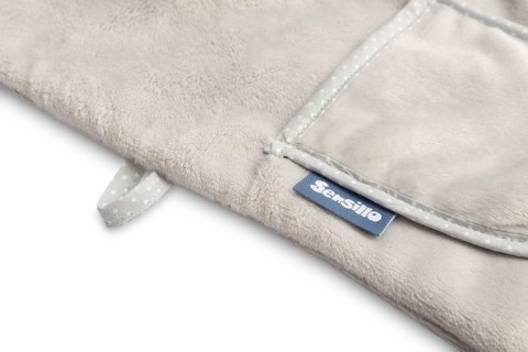 SZLAFROCZEK MIĘKKI MIŚ SZARY