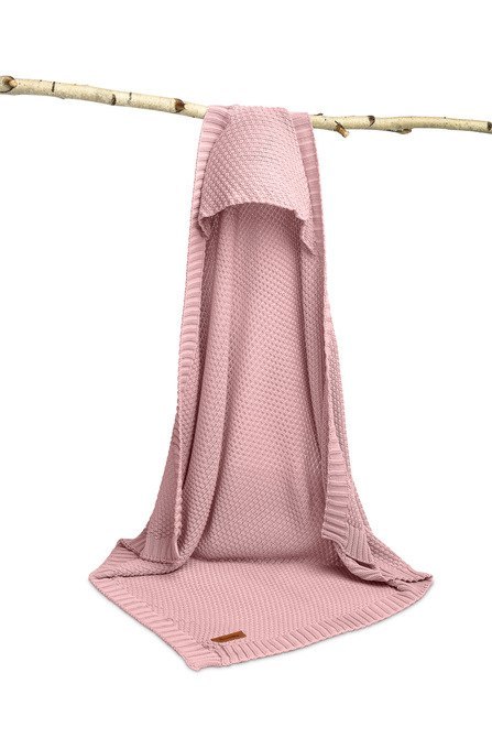 OTULACZ Z KAPTURKIEM 100% BAMBOO GIFT RÓŻOWY