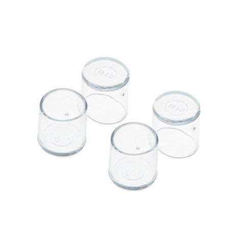 Nakładki na nogi krzeseł mebli 19mm transparentne 4szt