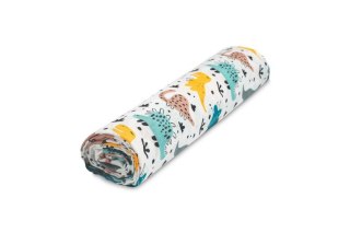 OTULACZ MUŚLINOWY DINOZAURY 120X120 CM