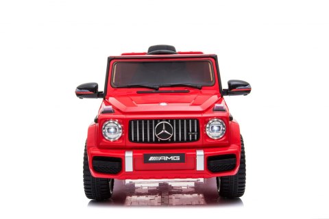 Mercedes AMG G63 dla dzieci Czerwony + Pilot + MP3 LED + Wolny Start + EVA + Pasy