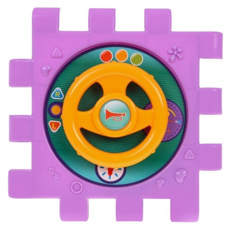 Multidomek sensoryczny dla dzieci 18m+ Mini gry 9 Puzzli + Sortery + Przeplatanka + Zegar