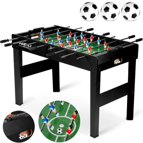 Stół do gry w piłkarzyki Neosport 118x61x79 cm NS-805 czarny