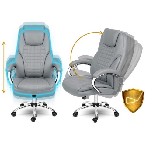 Fotel biurowy Sofotel Batory - jasno szary