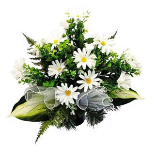 KWIATY NA CMENTARZ STROIK WKŁAD BUKIET DO WAZONU