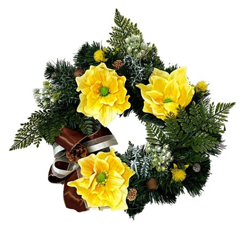 STROIK DEKORACJA WIANEK NA POMNIK KOMPOZYCJA KWIATOWA NA GRÓB