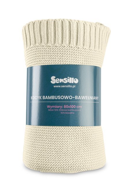 KOCYK BAMBUSOWO-BAWEŁNIANY 80X100 CM LODY BANANOWE