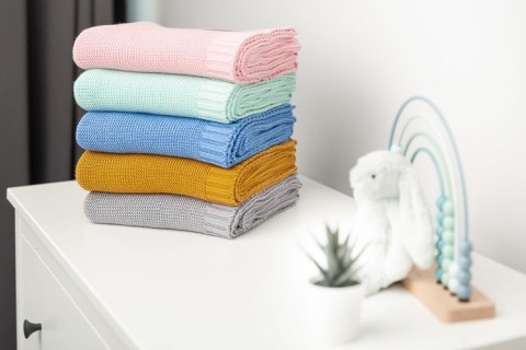 KOCYK BAMBUSOWO-BAWEŁNIANY 80X100 CM RÓŻOWY