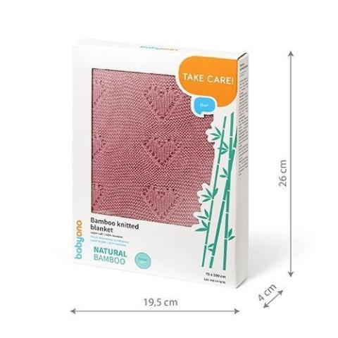 1478/01 KOC DZIANINOWY BAMBUSOWY RÓŻOWY