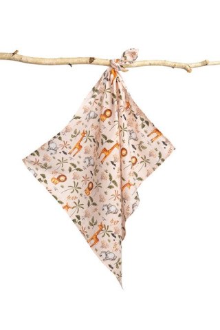 PIELUCHA MUŚLINOWA 70X80 CM SŁODKIE SAFARI