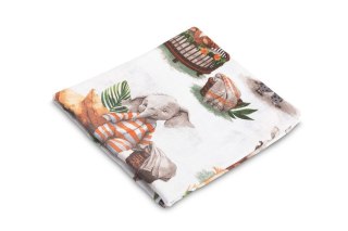 PIELUCHA MUŚLINOWA 70X80 CM ZWIERZĄTKA W PIŻAMKACH