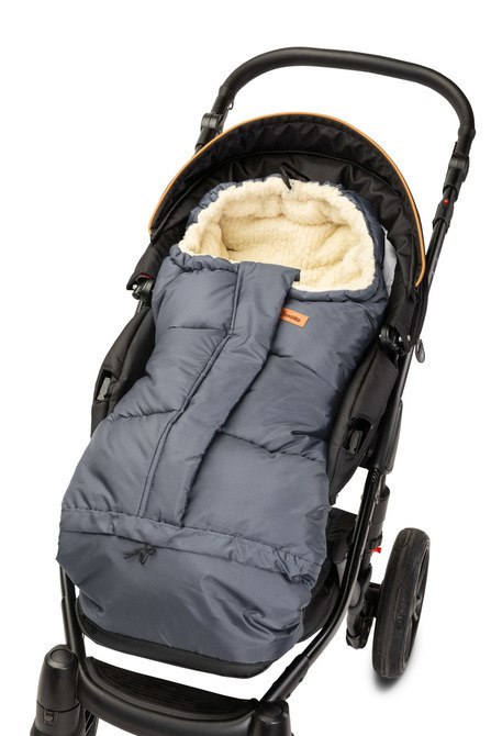 ŚPIWOREK COMBI 3w1 WEŁNA - GRAPHITE