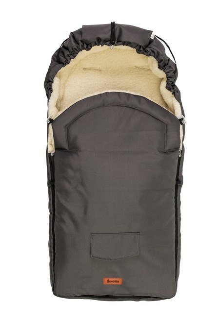 ŚPIWOREK WEŁNA - GRAPHITE DO WÓZKA (95x40)