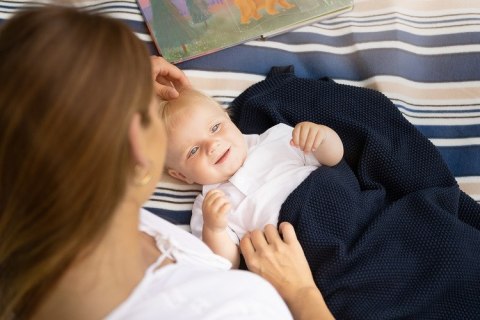 KOC DZIERGANY BAWEŁNA BEŻ 100 X 80