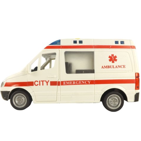 AUTO AMBULANS KARETKA OTWIERANE DRZWI 1:16 WY590A