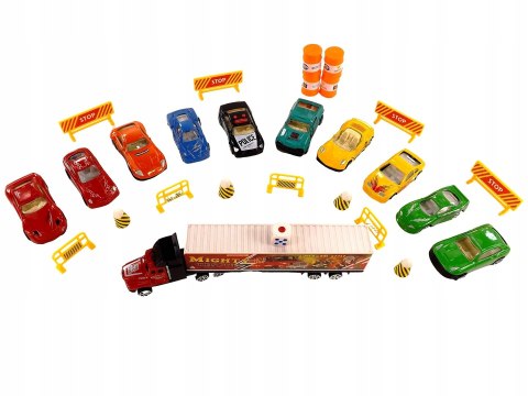 CIĘŻARÓWKA AUTA WYRZUTNIA AUTA TIR LAWETA GRA 018