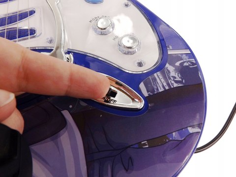 DUŻA GITARA ELEKTRYCZNA WZMACNIACZ MIKROFON 8010 N