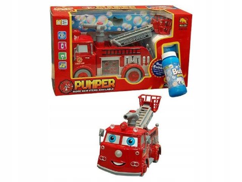 DUŻY WÓZ STRAŻACKI STRAŻ WYPUSZCZA BAŃKI JEŹDZI 838