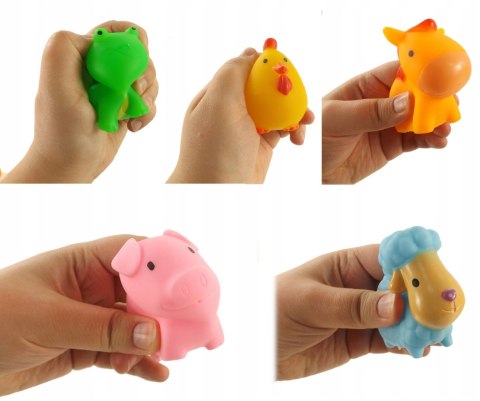 GUMOWE ZABAWKI ZABAWKA DO KĄPIELI FARMA 0012