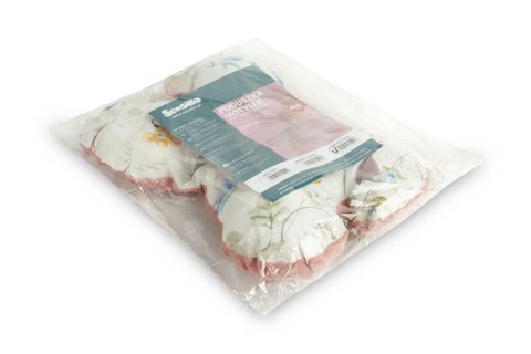 PODUSZKA MOTYLEK 26X35 RETRO RÓŻ LISTKI