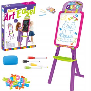 DUŻA DWUSTRONNA TABLICA KREDOWA MAGNETYCZNA 3w1-5R YM825