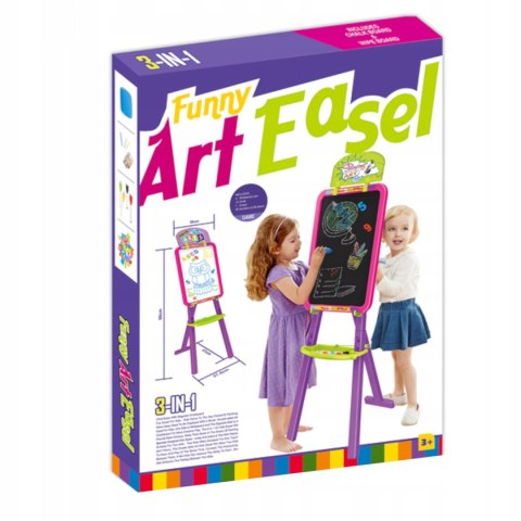 DUŻA DWUSTRONNA TABLICA KREDOWA MAGNETYCZNA 3w1-5R YM825