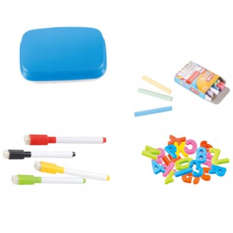 DUŻA DWUSTRONNA TABLICA KREDOWA MAGNETYCZNA 3w1 YM826