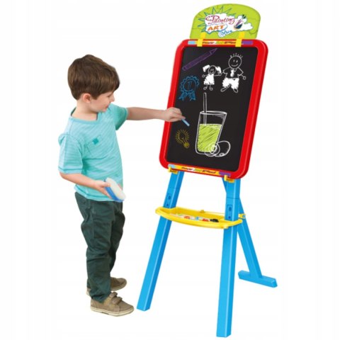 DUŻA DWUSTRONNA TABLICA KREDOWA MAGNETYCZNA 3w1 YM826