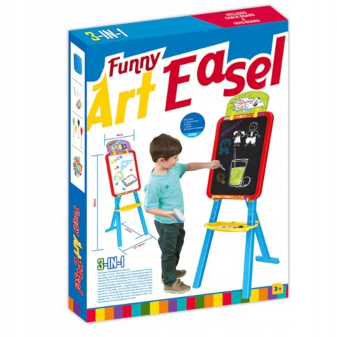 DUŻA DWUSTRONNA TABLICA KREDOWA MAGNETYCZNA 3w1 YM826