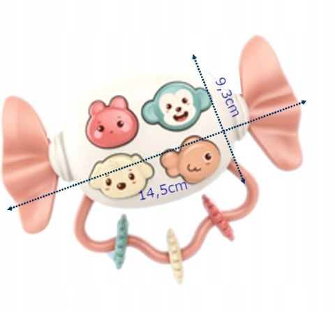 GRZECHOTKA GRYZAK POZYTYWKA DŹWIĘKI ŚWIATŁA 66857R