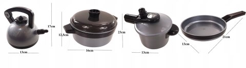 KUCHNIA ZESTAW DUŻE GARNKI AKCESORIA CZAJNIK5701S