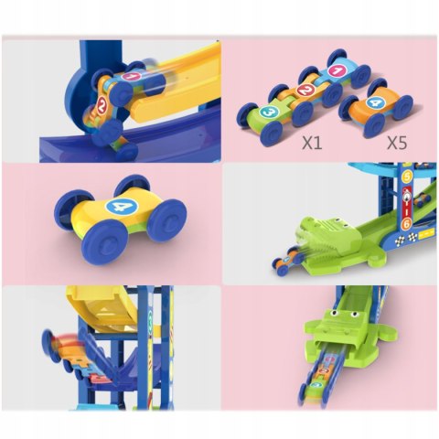 TOR ZJEŻDŻALNIA WYRZUTNIA KROKODYL Z AUTKAMI 6266B