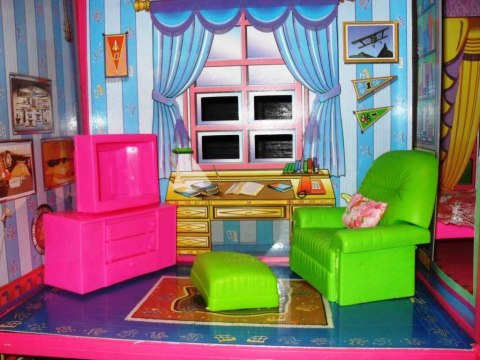 WIELKI DOMEK DLA LALEK + MEBELKI 6 POKOI 6983
