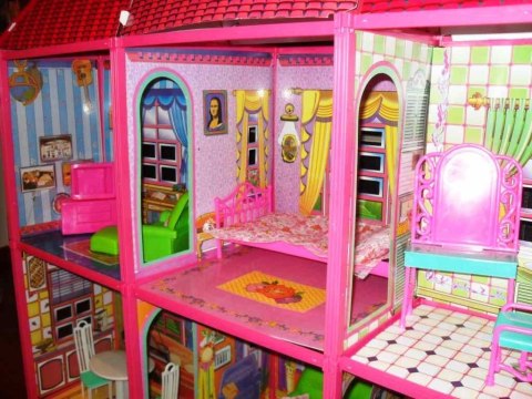 WIELKI DOMEK DLA LALEK + MEBELKI 6 POKOI 6983