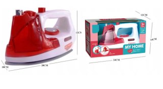 ŻELAZKO NA BATERIE SPRYSKIWACZ DŹWIĘK ŚWIATŁ 3207C