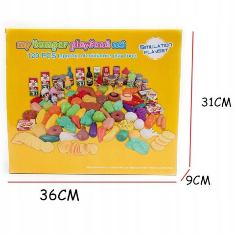 ZESTAW WARZYWA I OWOCE plastikowe 120el. 083