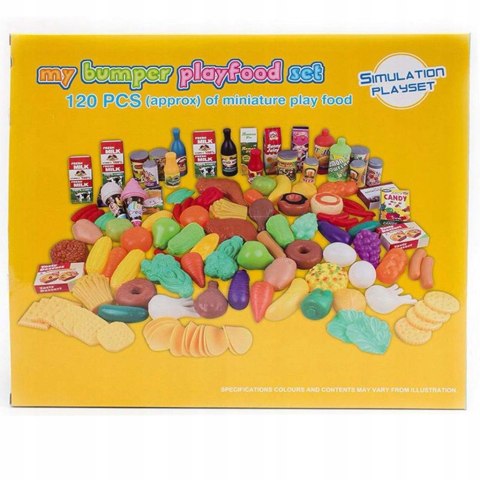 ZESTAW WARZYWA I OWOCE plastikowe 120el. 083