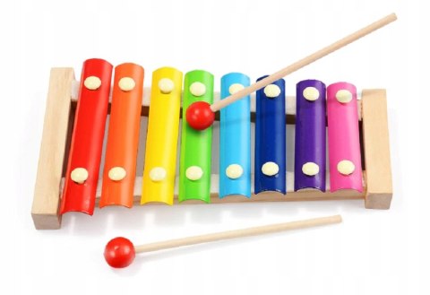 CYMBAŁKI DREWNIANE DLA DZIECKA KOLOROWE EDUKACYJNE