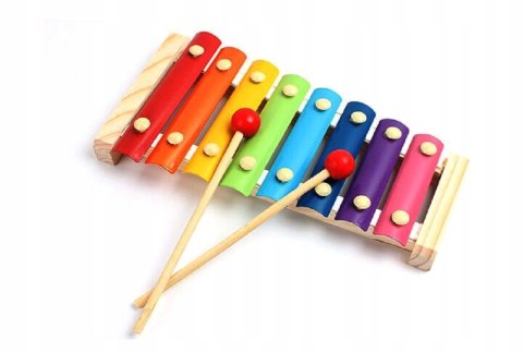 CYMBAŁKI DREWNIANE DLA DZIECKA KOLOROWE EDUKACYJNE