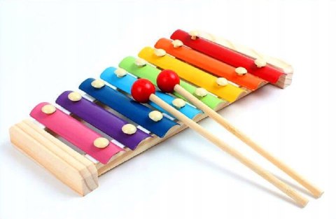 CYMBAŁKI DREWNIANE DLA DZIECKA KOLOROWE EDUKACYJNE