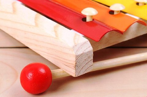 CYMBAŁKI DREWNIANE DLA DZIECKA KOLOROWE EDUKACYJNE