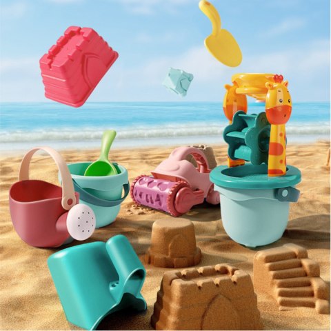 Duży zestaw do piasku młyn konewka walec 20el 639Y