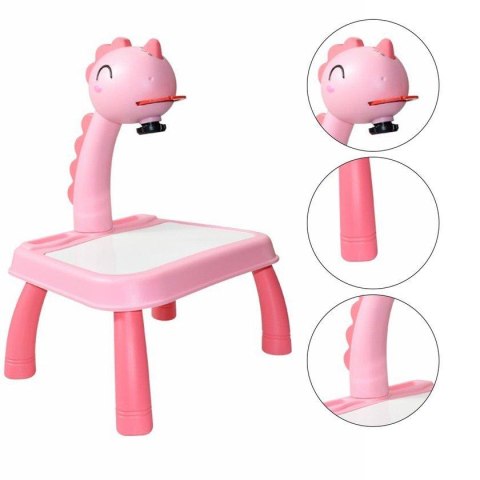 PROJEKTOR DO RYSOWANIA NÓŻKI DINOZAUR MUZYKA 7AR