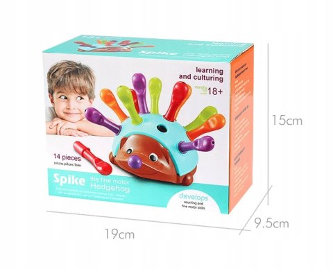 Sorter układanka jeż Montessori kolory liczby 8818