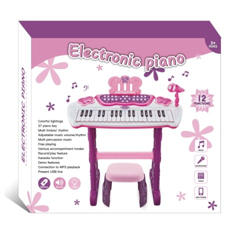 KEYBOARD DLA DZIECI ORGANY MIKROFON PIANINO 883BR