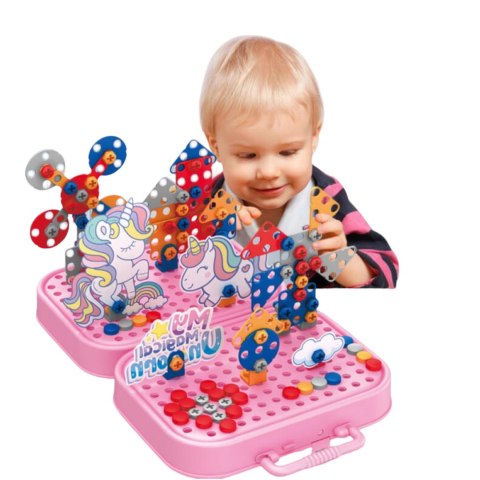 KLOCKI KONSTRUKCYJNE ZESTAW KREATYWNY JEDNOROŻEC 335