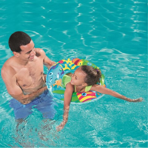Kółko koło dmuchane do pływania dla dziecka 56 cm 3-6 lat 36013 ocean