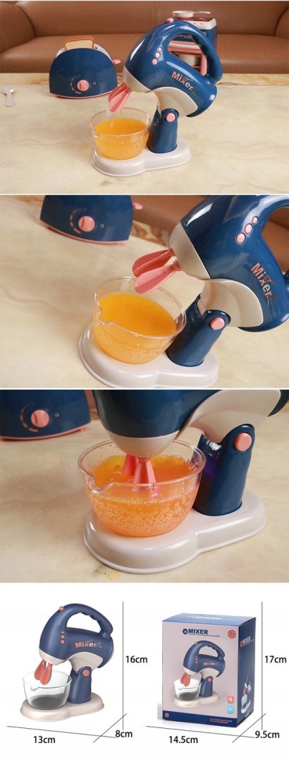 MIKSER ROBOT KUCHENNY DLA DZIECI AGD ŚWIATŁO 6CE