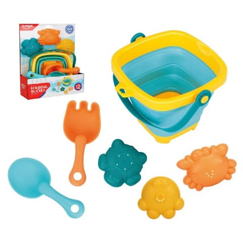 Silikonowy zestaw do piasku składane wiaderko 258
