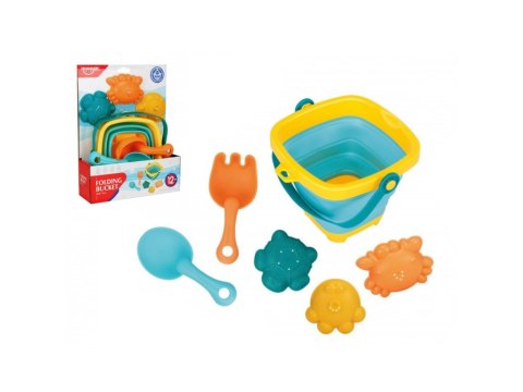 Silikonowy zestaw do piasku składane wiaderko 258